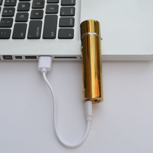 Ion Electrode Dual Arc Lighter - Metallic Gold