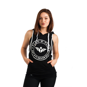 GET FIT NEVER QUIT STRINGER HOODIE