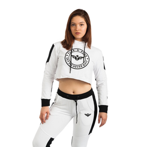 ACTIVE PLUSH CROP HOODIE
