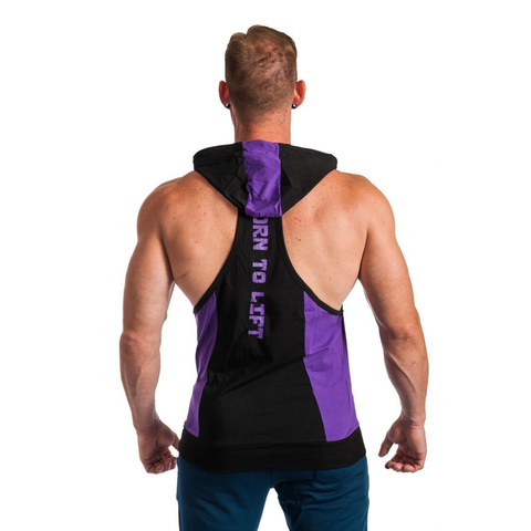 BORN TO LIFT TWO TONE STRINGER HOODIE
