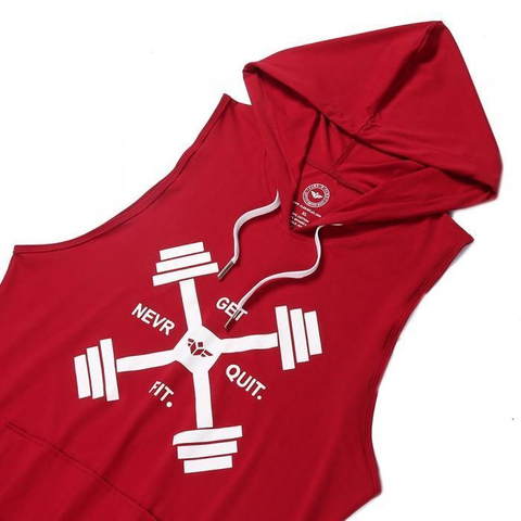 FLEX DUMBBELLS SLEEVELESS HOODIE