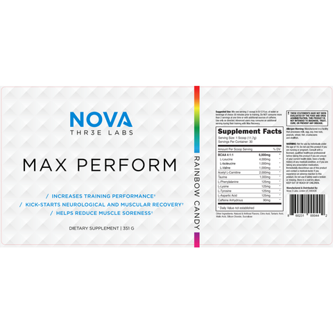 Max Perform- RAINBOW CANDY FLAVOR!