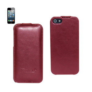 FITTING CASE APPLE IPHONE 5 HORSE SKIN PATTERN RED