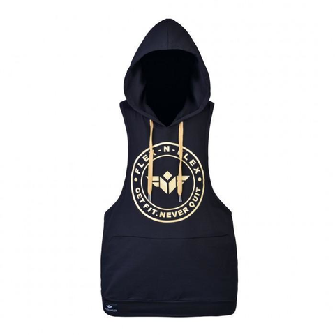 GET FIT NEVER QUIT STRINGER HOODIE