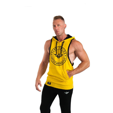 GET FIT NEVER QUIT STRINGER HOODIE