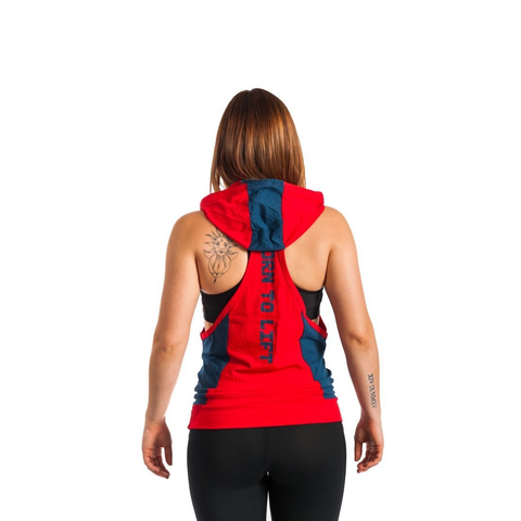 BORN TO LIFT TWO TONE STRINGER HOODIE