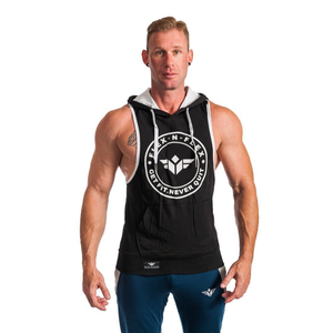 GET FIT NEVER QUIT STRINGER HOODIE