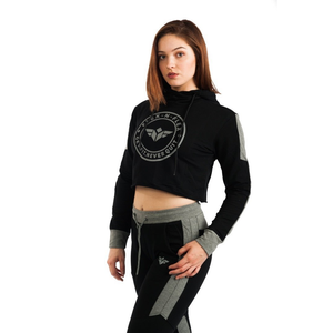 ACTIVE PLUSH CROP HOODIE