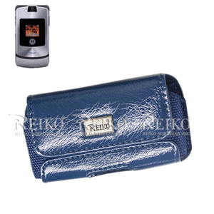 HORIZONTAL POUCH HP56 IPHONE CASE NAVY 4.8X2.7X0.5 INCHES