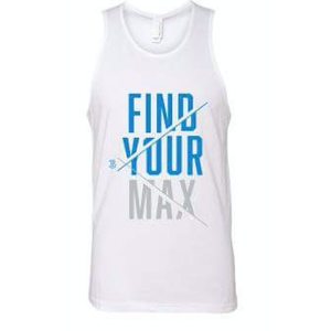 Find Your Max Men's White Tank Top