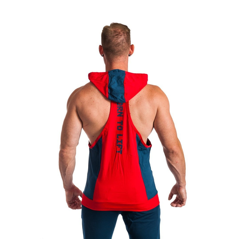 BORN TO LIFT TWO TONE STRINGER HOODIE