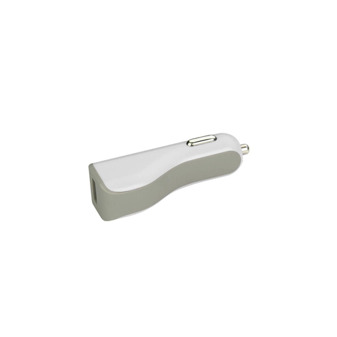 REIKO MICRO USB CAR CHARGER WITH DATA USB CABLE IN WHITE