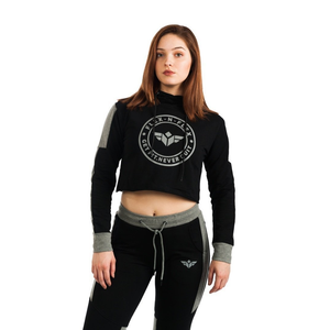 ACTIVE PLUSH CROP HOODIE