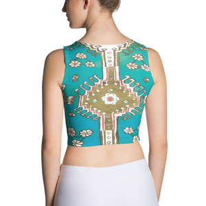 Turquoise Traditional Crop Tank