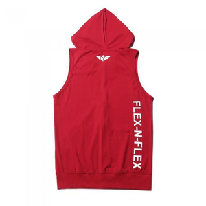 FLEX-N-FLEX SLEEVELESS ZIPPER HOODIE