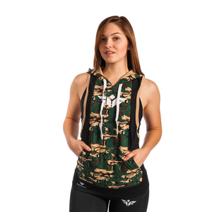 BORN TO LIFT TWO TONE STRINGER HOODIE