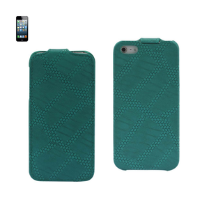 FITTING CASE APPLE IPHONE 5 HORSE SKIN PATTERN BLUE