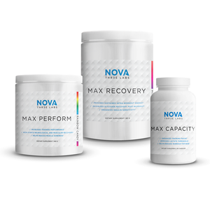 Open Prep Stack: (Max Perform(RAINBOW CANDY) / Max Recovery (Mixed Berry) / Max Capacity)