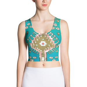 Turquoise Traditional Crop Tank