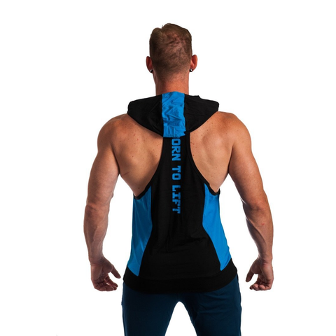 BORN TO LIFT TWO TONE STRINGER HOODIE