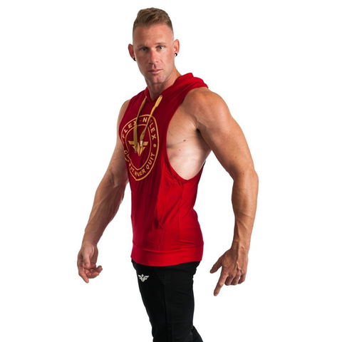 GET FIT NEVER QUIT STRINGER HOODIE