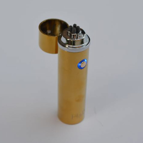 Ion Electrode Dual Arc Lighter - Metallic Gold