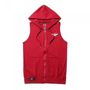 FLEX-N-FLEX SLEEVELESS ZIPPER HOODIE