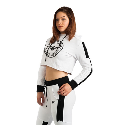 ACTIVE PLUSH CROP HOODIE