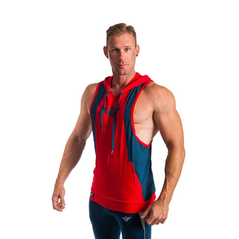 BORN TO LIFT TWO TONE STRINGER HOODIE