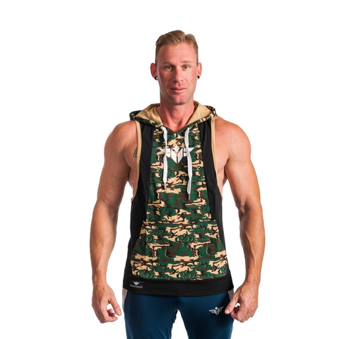 BORN TO LIFT TWO TONE STRINGER HOODIE