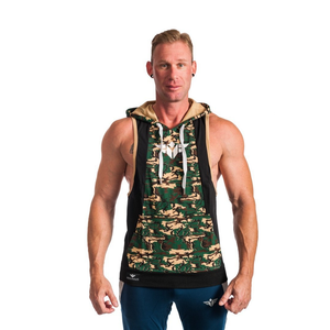 BORN TO LIFT TWO TONE STRINGER HOODIE